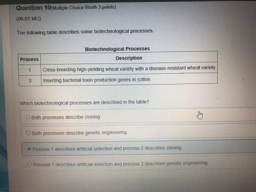 In a table called biotechnological processes this two are in the table called process 1