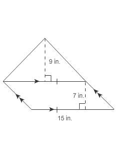 What is the area of the polygon?  a. 136.5 in2 b. 16