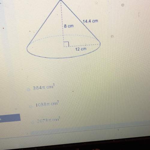 Somebody .. what is the exact volume of this right cone ?