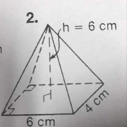 Iforgot how to find the area of the inside of the triangle to find the volume.