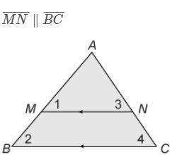 According to the triangle proportionality theorem, which proportion is correct?  questio