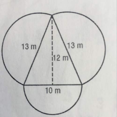 What is the area of all the semi circle and triangle