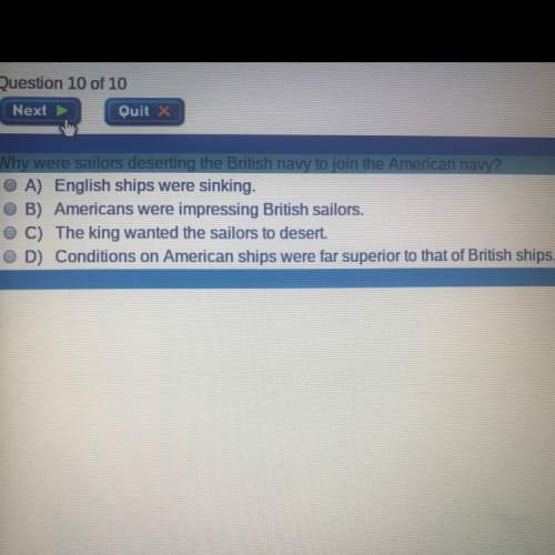 Why were sailors deserting the british navy join the american navy  (: