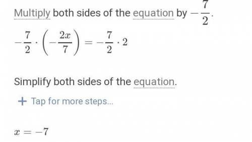 Determine the solution to the equation for x