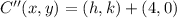 C''(x,y) = (h,k)+(4,0)