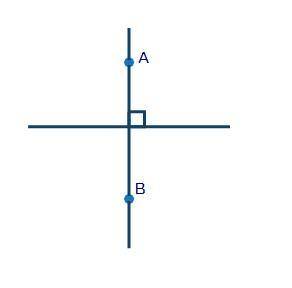 Is the figure an example of perpendicular lines? A. Yes, the lines intersect at a 90- degree angle B