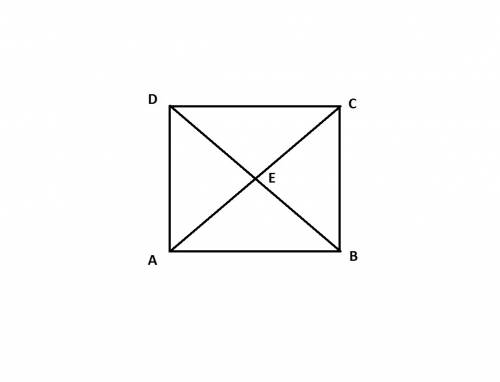 Quadrilateral abcd is a square and the length of be¯¯¯¯¯ is 6 cm. what is the length of ac¯¯¯¯¯ ?  e