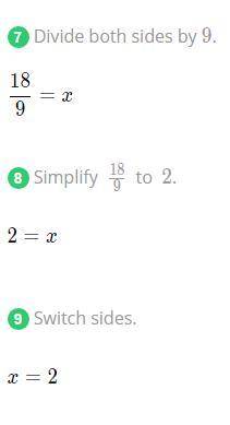 15 – 4(x – 3) = 5x + 9
I need the answer with work shown