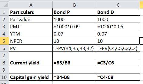 Bond P is a premium bond with a coupon rate of 9 percent. Bond D has a coupon rate of 5 percent and
