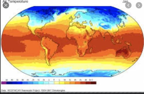 Can a distribution map show air temperature