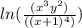 ln(\frac{(x^3y^2)}{((x+1)^4)})