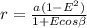 r = \frac{a(1-E^2)}{1+Ecos\beta }