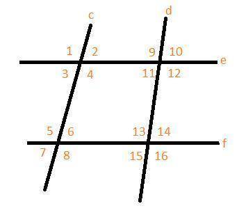 Which angle measures are correct? Select three options. mAngle2 = 125° mAngle3 = 55° mAngle8= 55° mA