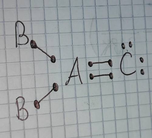 Name:

1. Draw the Lewis Dot diagram for the molecule AB2C. Element A has 4 valence electrons
and re
