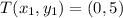 T(x_1,y_1) = (0,5)