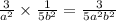 \frac{3}{ {a}^{2} }  \times  \frac{1}{5 {b}^{2} } = \frac{3}{5 {a}^{2} {b}^{2}  }   \\