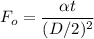 F_o = \dfrac{\alpha t}{(D/2)^2}