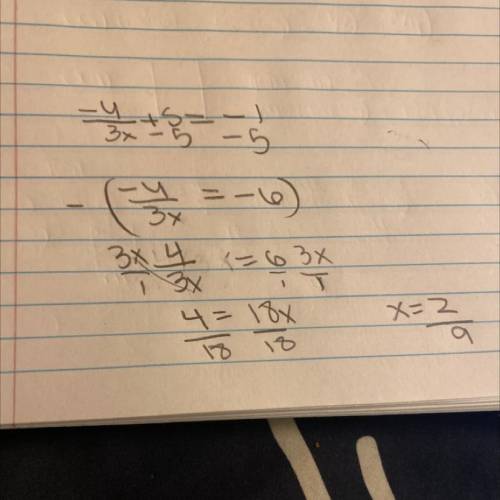 PLEASE ANSWER QUICK!

If f(x) = -4/3x + 5 and g(x) = -1, solve for the value of x for which f(x) = g