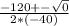 \frac{-120+-\sqrt{0}  }{2*(-40)}