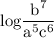 \rm{log\dfrac{b^7}{a^5c^6}\\