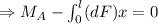 \Rightarrow M_A-\int_{0}^{l}(dF)x=0