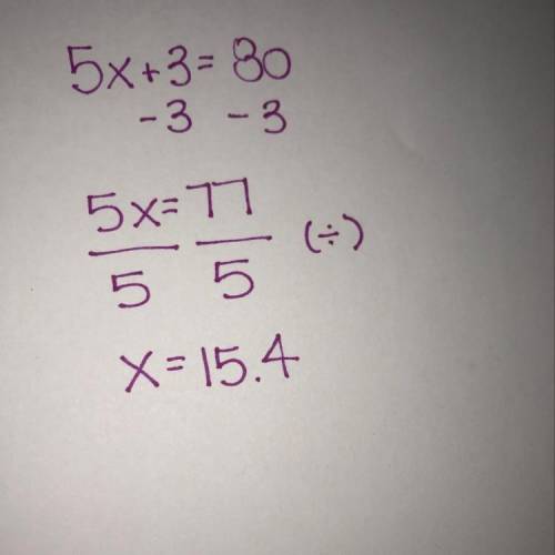 Solve for x: 5x + 3 = 8 O ) 1.42.113.14.16which one??