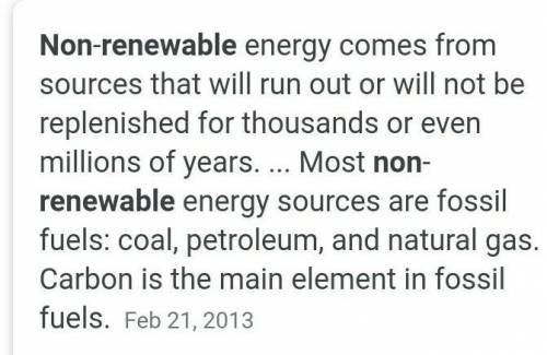 What does non renewable mean