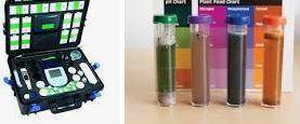 Which tool is used to test for nitrates?

A. turbidity test
B. pH meter
C. soil testing kit
D.water