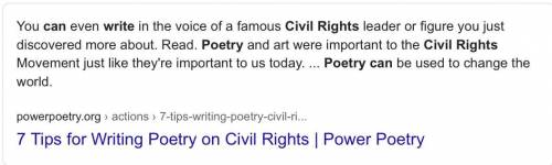 Can someone write a poem about civil rights?
