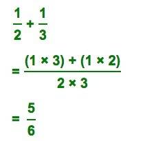 How is 1/2 + 1/4 solved differently than 1/2 + 1/3