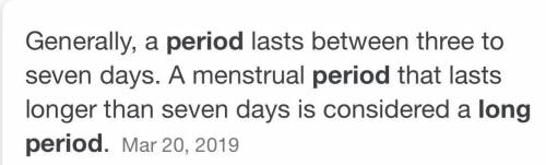 How long is a period??