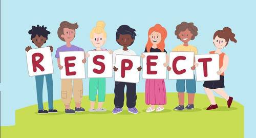 Give five words that best describe the effects of showing respect for others.