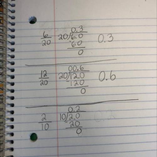 Do long division for each fraction ✔️