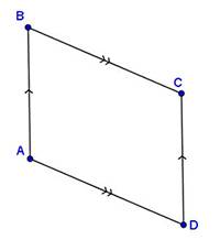 The following is an incomplete paragraph proving that the opposite sides of parallelogram abcd are c