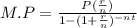 M.P=\frac{P(\frac{r}{n})}{1-(1+\frac{r}{n})^{-nt}}