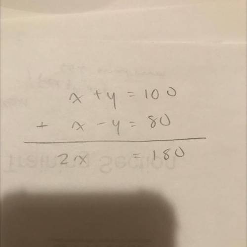 The sum of two numbers is 100 and their difference is 80, what are the two numbers