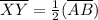 \overline{XY} = \frac{1}{2}(\overline{AB})