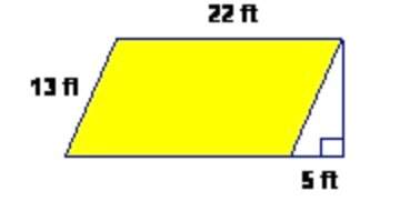Parallelogram area question again, confused by the diagram. find the area of
