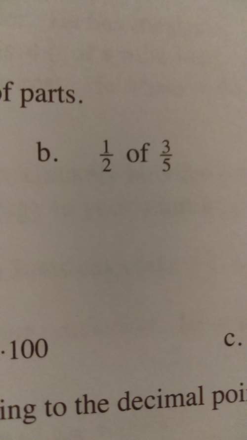 How do i find the answer for 1/2 of 3/5