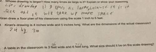 Atable in the classroom is 3 feet wide and 6 feet long. what size should it be on the scale drawing&lt;
