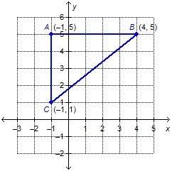 Triangle abc is shown on the grid. what is the perimeter of triangle abc?