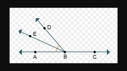 Angle abc is a straight angle. mdbc = 130° and bisects abd.what is eba?