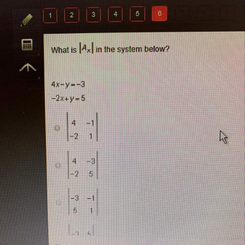 What is axl in the system below?  4x-y--3 -2x+y = 5