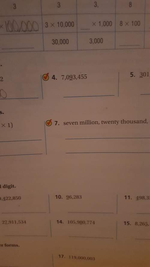 What os the answer on 4 it is saying what is the value of 9