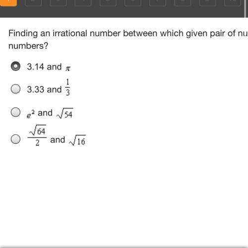 Finding an irrational number between which given pair of numbers supports the idea that irrational n