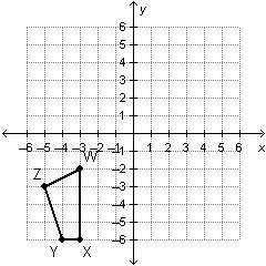 Whoever has an accurate answer will be !  which shows the pre-image of quadrilateral w'x