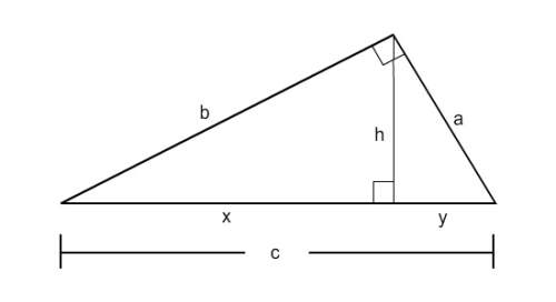 Refer to the figure to complete the proportion a/c = y/?