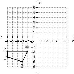 Whoever has an accurate answer will be !  which shows the pre-image of quadrilateral w'x