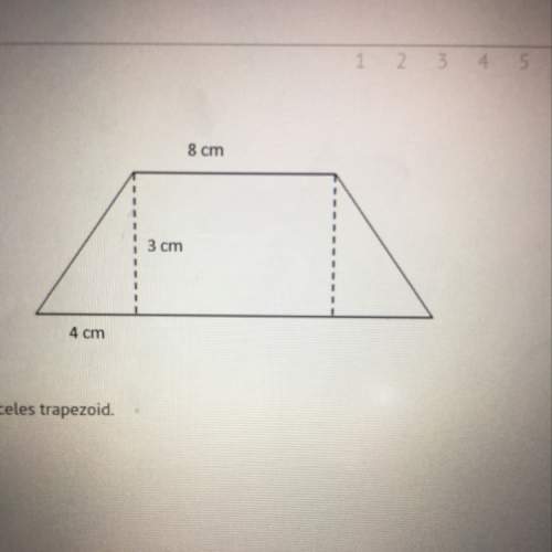 Find the area of the isosceles trapezoid
