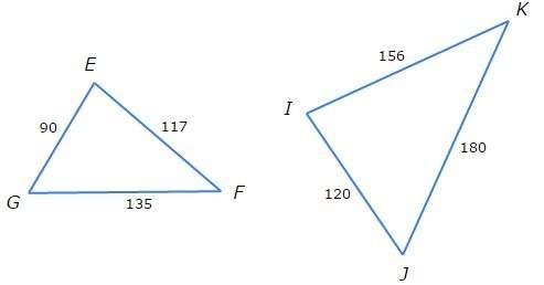 Refer to the picture above. are these two triangles similar? if so, what is the theorem that allows